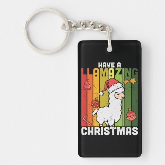 Porte-clés Jours de Noël Cute Llama Pun (Devant)