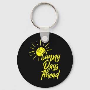 Porte-clés Jours De Soleil À L'Avance Dessin Jaune Et Amour É