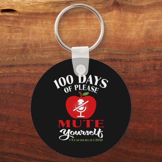 Porte-clés Jours D'Enseignant D'École Virtuelle S'Il Vous Pla (Recto)