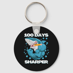 Porte-clés Jours Sharper Shark Plaisir 100 Jours D'École
