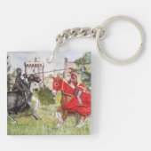 Porte-clés Joust médiéval En face du Château (Dos)