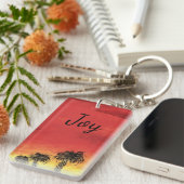 Porte-clés Joy - "Desert Celebration" par All Joy Art (Devant droit)