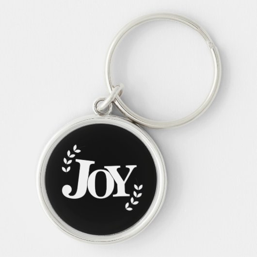 Porte-clés Joy Inspirational Quote Typographie (Devant)