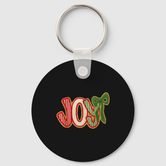 Porte-clés Joy To The World Crochet Jesus Christian Holiday C (Recto)