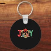 Porte-clés Joy To The World Jesus Christian Nativity Scence C (Recto)