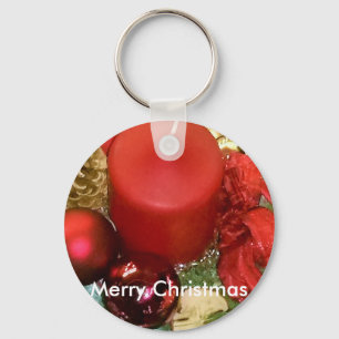 Porte-clés Joyeuse couronne de Noël