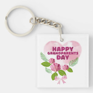 Porte-clés Joyeuse fête des grands-parents