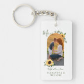 Porte-clés Joyeuse Fête des Mères Photo Arch Aquarelle Tourne (Devant)