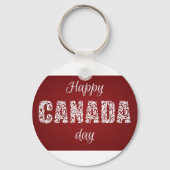 Porte-clés Joyeuse fête du Canada (Recto)