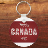 Porte-clés Joyeuse fête du Canada (Recto)