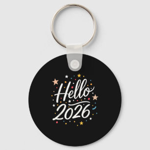 Porte-clés Joyeuse fête du Nouvel An 2026 Famille Hommes corr
