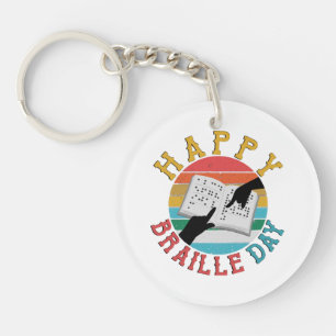 Porte-clés Joyeuse Journée Braille