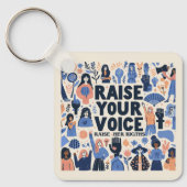 Porte-clés joyeuse journée internationale des femmes (Recto)