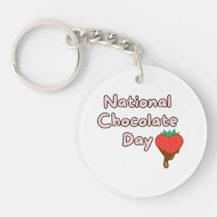 Porte-clés Joyeuse journée nationale du chocolat