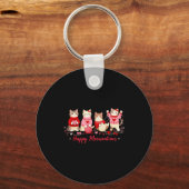 Porte-clés Joyeuse Meowentines Mignon Chat Saint-Valentin Amo (Recto)