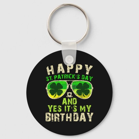 Porte-clés Joyeuse Saint-Patrick Anniversaire Saint-Paddy Fem (Recto)