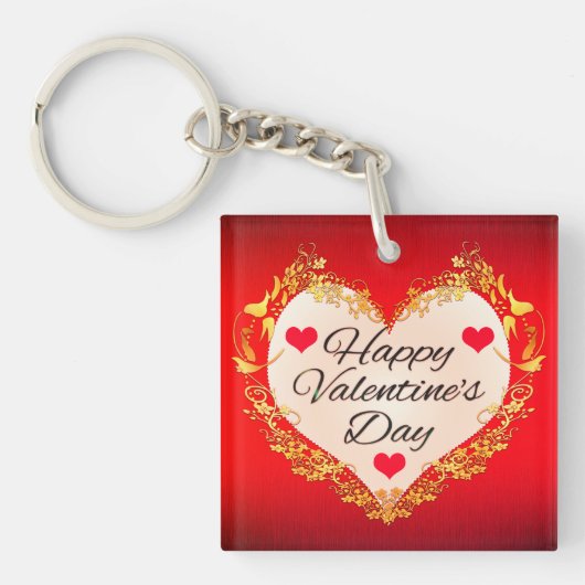 Porte-clés Joyeuse Saint-Valentin !-47949 (Devant)