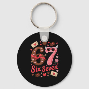 Porte-clés Joyeuse Saint-Valentin 67 Meme Cœurs Arc Coquette