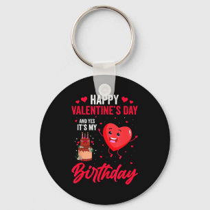 Porte-clés Joyeuse Saint-Valentin &amp; Oui C'est Mon Anniver