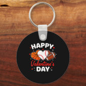 Porte-clés Joyeuse Saint-Valentin Basketball Baseball Footbal (Recto)
