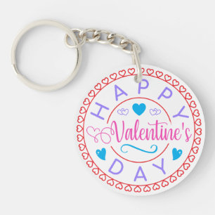 Porte-clés Joyeuse Saint-Valentin Cercle Design-67127