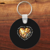 Porte-clés Joyeuse Saint-Valentin Drôle Or Coquette Disco Bal (Recto)