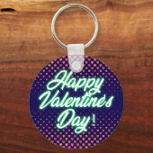 Porte-clés Joyeuse Saint-Valentin Néon Design-23692 (Recto)