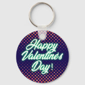 Porte-clés Joyeuse Saint-Valentin Néon Design-23692 (Verso)