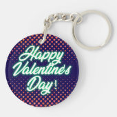 Porte-clés Joyeuse Saint-Valentin Néon Design-23692 (Dos)