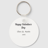 Joyeuse Saint-Valentin nom date simple minimaliste