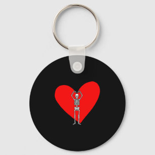 Porte-clés Joyeuse Saint-Valentin squelette vintage pour drôl