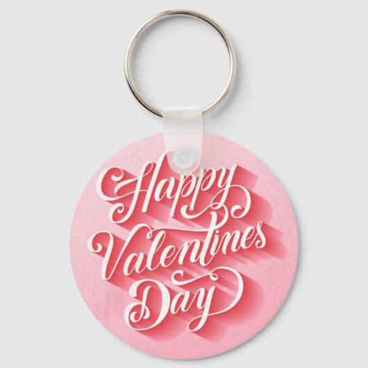 Porte-clés Joyeuse Saint-Valentin Typography-23197 (Recto)