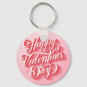 Porte-clés Joyeuse Saint-Valentin Typography-23197 (Verso)
