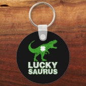 Porte-clés Joyeuse St Patricks Day Luckysaurus Dinosaure Sham (Recto)