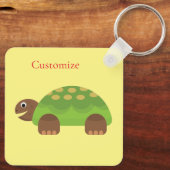 Porte-clés Joyeuse tortue souriante Thunder_Cove (Verso)