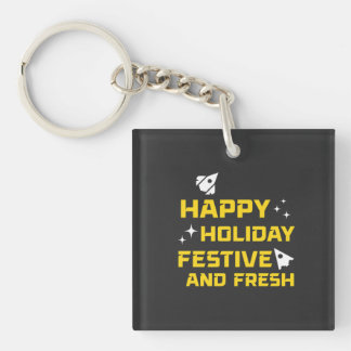Porte-clés Joyeuses Fêtes, Festif et Frais