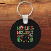 Porte-clés Joyeuses Fêtes Sans Ascenseur Pas De Noël Présente (Recto)