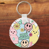 Porte-clés Joyeuses Pâques (6), rétro, vintage (Recto)
