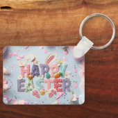 Porte-clés Joyeuses Pâques "Latch Yarn" (Recto)