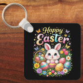 Porte-clés Joyeuses Pâques Petit Lapin (Recto)