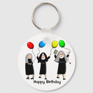 Porte-clés Joyeuses soeurs d'anniversaire