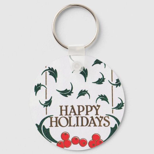 Porte-clés Joyeuses vacances Holly (Recto)