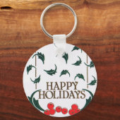 Porte-clés Joyeuses vacances Holly (Recto)