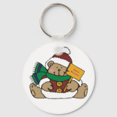 Porte-clés Joyeuses vacances Ours de Noël (Recto)