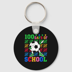 Porte-clés Joyeux 100 Jours D'école Dabbing Ballon De Footbal