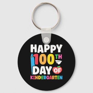 Porte-clés Joyeux 100e jour de maternelle enfants 100 jours d