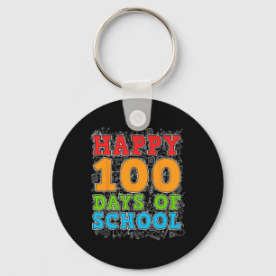 Porte-clés Joyeux 100e Jour D'Enseignant Étudiant Enfants 100