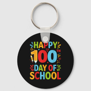 Porte-clés Joyeux 100ème Jour De L'École 100 Jours De L'Ensei