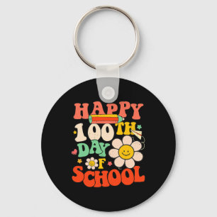 Porte-clés Joyeux 100ème Jour De L'École Enseignant Enfants 1