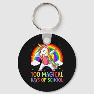 Porte-clés Joyeux 100ème Jour De L'École Unicorne 100 Jours M